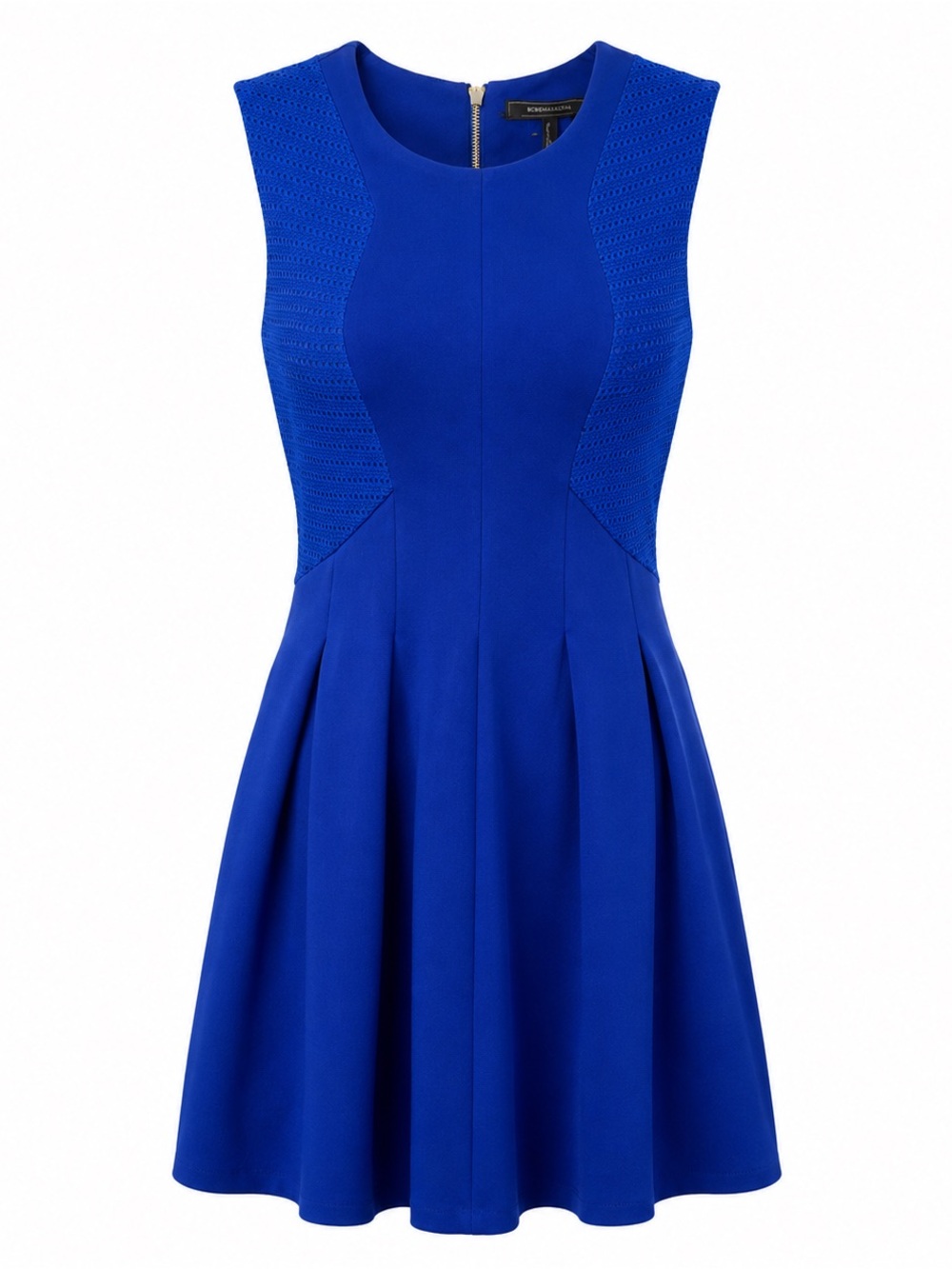 BCBG MaxAzria Cobalt Blue Fit & Flare Short Dress